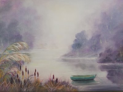 Barca de remos del lago Misty de Annette Armitage