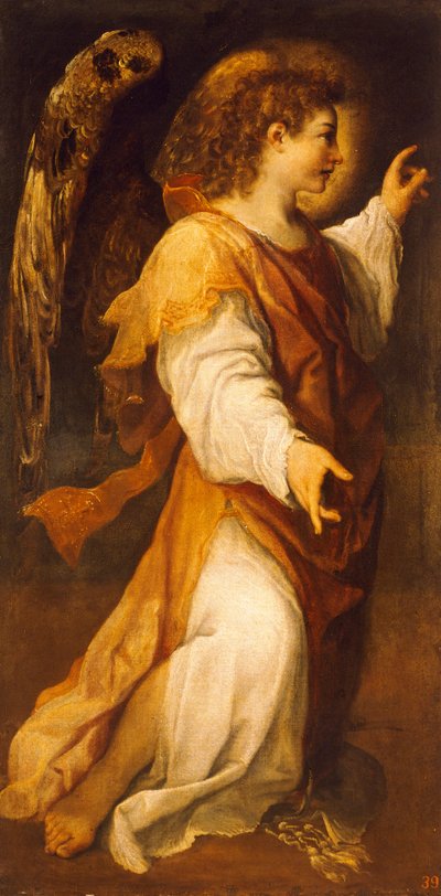 Ángel anunciador de Annibale Carracci