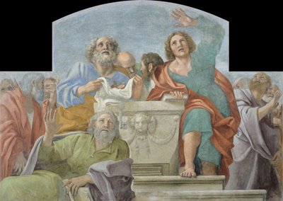Apóstoles alrededor del Sepulcro Vacío, 1604-1607 de Annibale Carracci