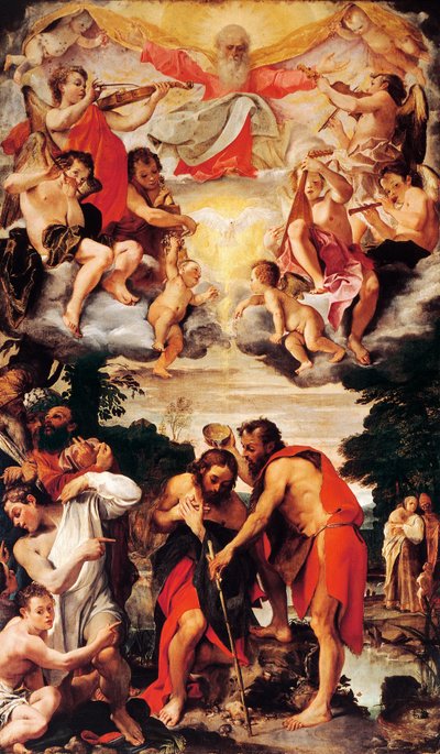Bautismo de Cristo de Annibale Carracci