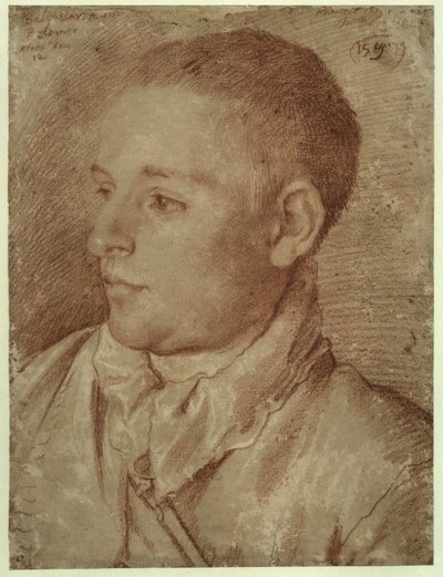 Carracci - Retrato de Baldassare Aloisi, llamado Galanino, 1589-1590 de Annibale Carracci