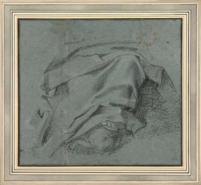 Carracci - Estudio para el drapeado de las piernas de la Virgen para el retablo de la Asunción, S.Maria del Popolo, RCIN 902108 de Annibale Carracci
