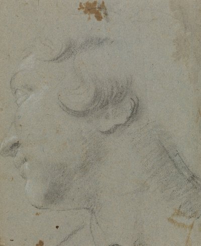 Carracci - r Cabeza de Santa Catalina, RCIN 902115 de Annibale Carracci