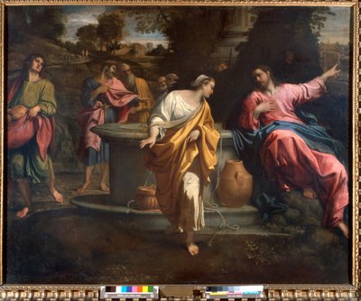 Cristo y la mujer samaritana en el pozo de Annibale Carracci
