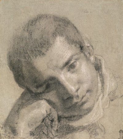 Cabeza de un joven de Annibale Carracci