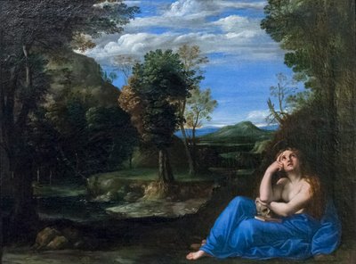 Paisaje con Magdalena penitente de Annibale Carracci