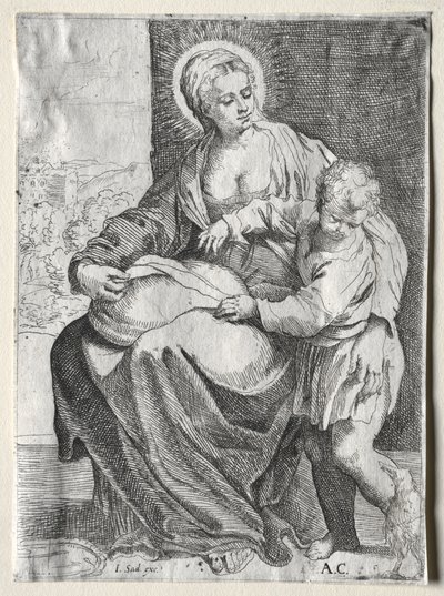 Madonna con el cuervo blanco, 1500s de Annibale Carracci