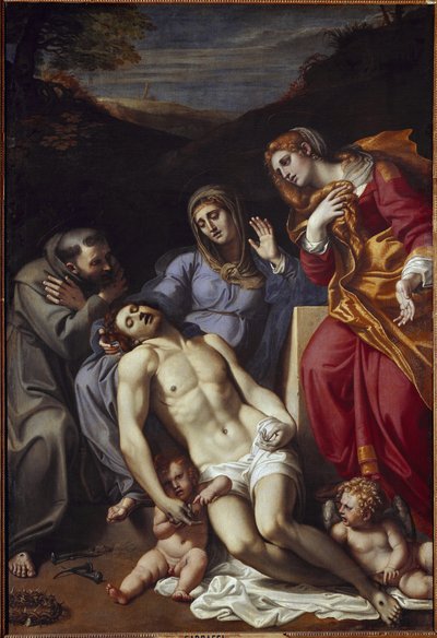 Piedad con Santa María Magdalena y San Francisco de Annibale Carracci