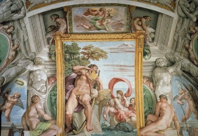 Polifemo y Galatea. Fresco de Annibale Carracci