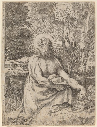 San Jerónimo en el Desierto de Annibale Carracci