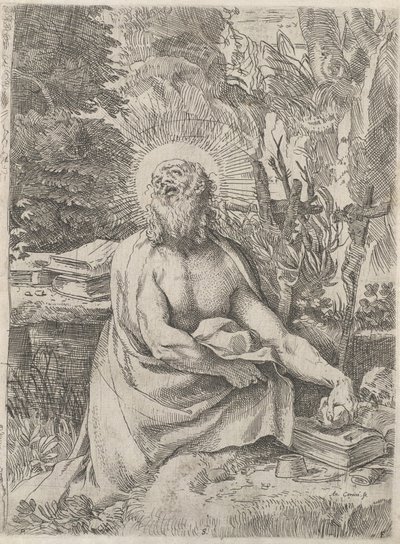 San Jerónimo en el desierto de Annibale Carracci