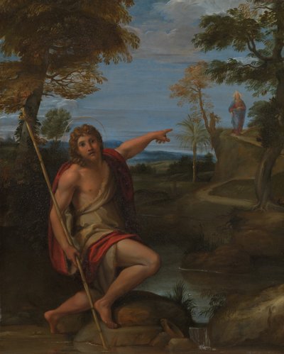 San Juan Bautista dando testimonio, ca. 1600 de Annibale Carracci