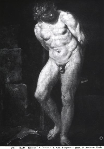 Sansón, c.1580-1609 de Annibale Carracci