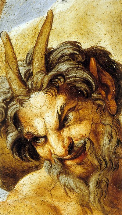 Sátiro en el Palacio Farnese en Roma de Annibale Carracci