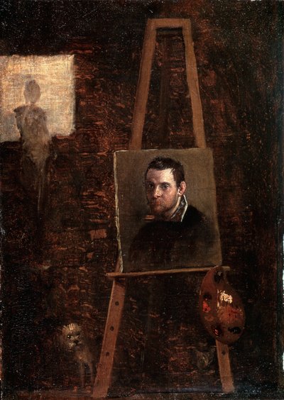Autorretrato, c1604 de Annibale Carracci