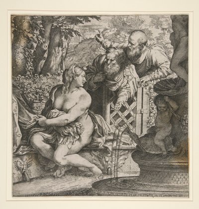Susannah y las mayores de Annibale Carracci