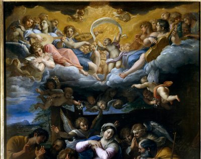 La Adoración de los Pastores (detalle) de Annibale Carracci