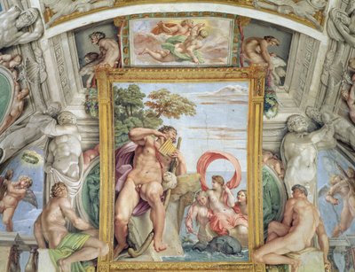 La Galería de Carracci (detalle de Polifemo y Galatea) de Annibale Carracci