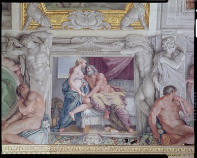 La Galería de Carracci (detalle de Júpiter y Juno) de Annibale Carracci