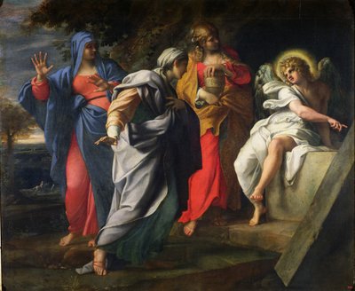Las Santas Mujeres en la Tumba de Cristo, c.1597-8 de Annibale Carracci