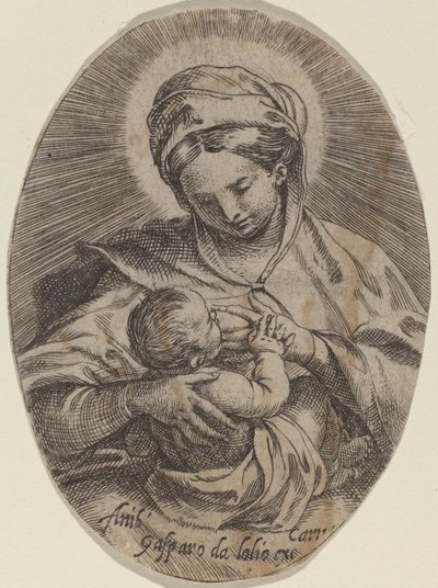 La Madonna amamantando al Niño Jesús de Annibale Carracci
