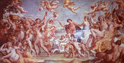 El Triunfo de Baco y Ariadna de Annibale Carracci