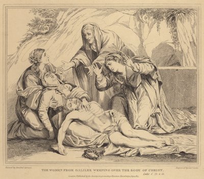 Las mujeres de Galilea llorando sobre el cuerpo de Cristo, Lucas de Annibale Carracci