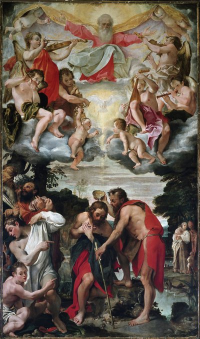 El bautismo de Cristo de Annibale Carracci