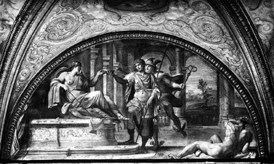 Ulises y Circe, luneta de la 