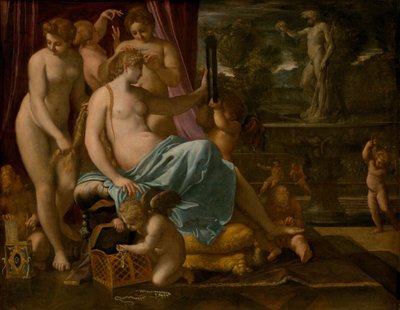 Venus adornada por las Gracias de Annibale Carracci