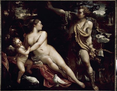 Venus y Adonis de Annibale Carracci