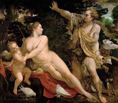 Venus y Adonis de Annibale Carracci