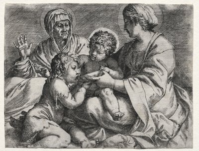 Virgin with the Bowl de Annibale Carracci