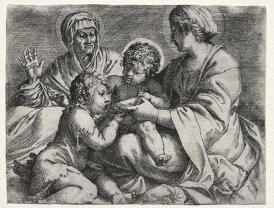 Virgen con el Cuenco, 1606 de Annibale Carracci