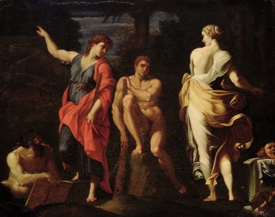 Hércules en la encrucijada de Annibale Copy Carracci