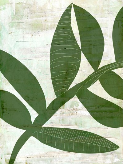 Hojas verdes abstractas de Annick