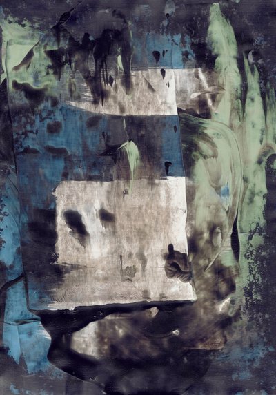 Capas modernas en azul y verde de Annick