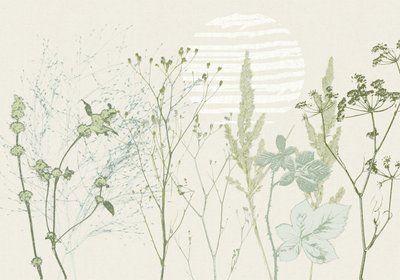 Amanecer botánico en tonos apagados de Annick