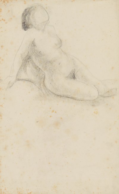Desnudo femenino sentado de Anny Dollschein