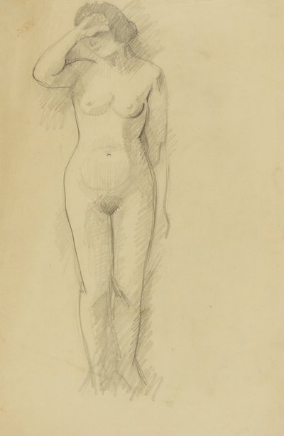 Desnudo femenino de pie de Anny Dollschein
