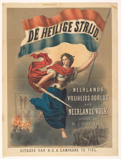 Póster de La batalla sagrada de Willem Jacobszoon Hofdijk de Anonymous