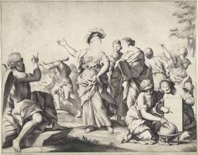 Alegoría con Minerva de Anonymous