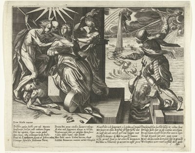 Alegoría de la angustia y el alivio de Leiden, 1574 de Anonymous