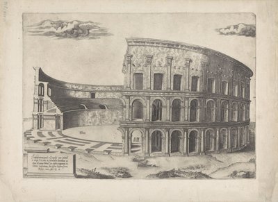 Anfiteatro de Castrense Espejo de la magnificencia romana (título de la serie) de Anonymous
