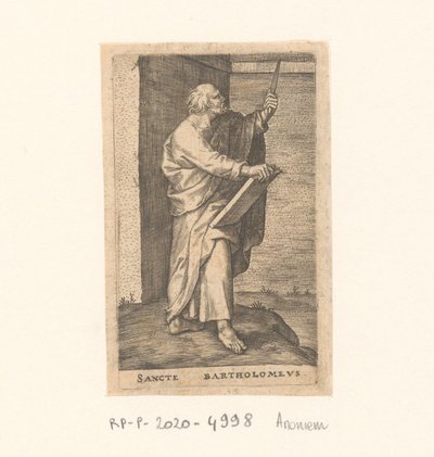apóstol bartolomé Sancte Bartholomew (título sobre el objeto) Apóstoles (título de la serie) de Anonymous