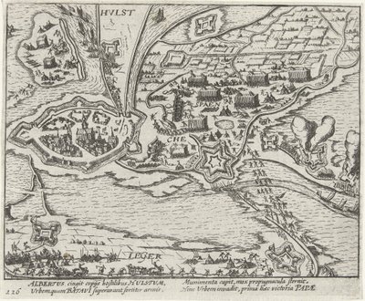 Asedio de Hulst por el Archiduque Albrecht, 1596 de Anonymous