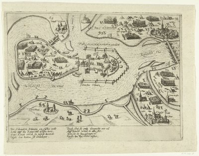Asedio de Schenkenschans por los españoles, 1599 Forialicium Schenckianum (título sobre el objeto) de Anonymous