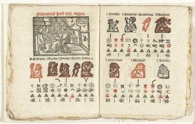 Páginas con el pronóstico para febrero de 1712 de Anonymous
