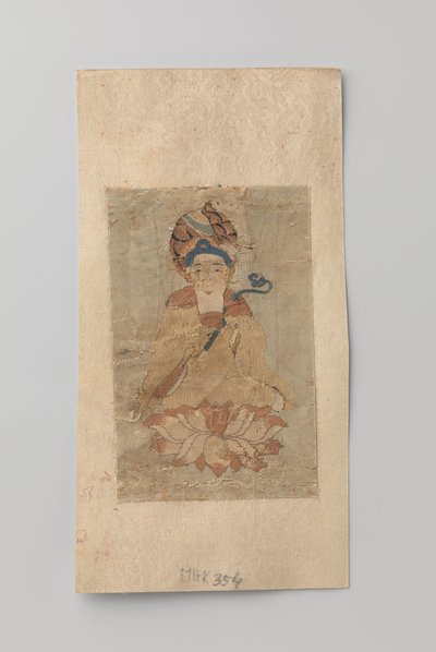Buda con ruyi en la mano, sentado en un loto de Anonymous