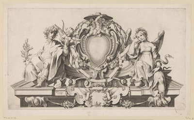 Cartouche para el escudo de armas de un cardenal de Anonymous